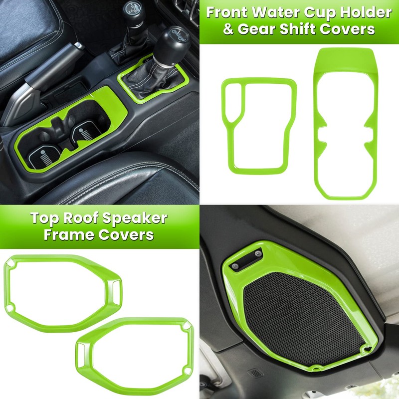23PCS Full Set Interior Decoration Trim Kit for Jeep Wrangler
