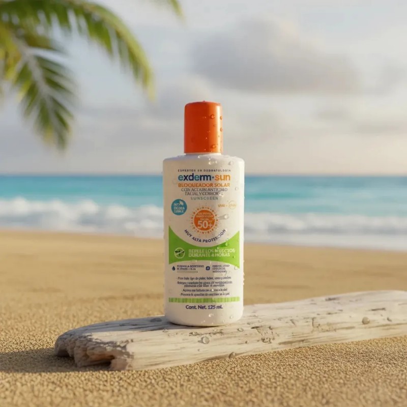 Exderm Sun Foto Protector Con Repelente Insectos Fps 50