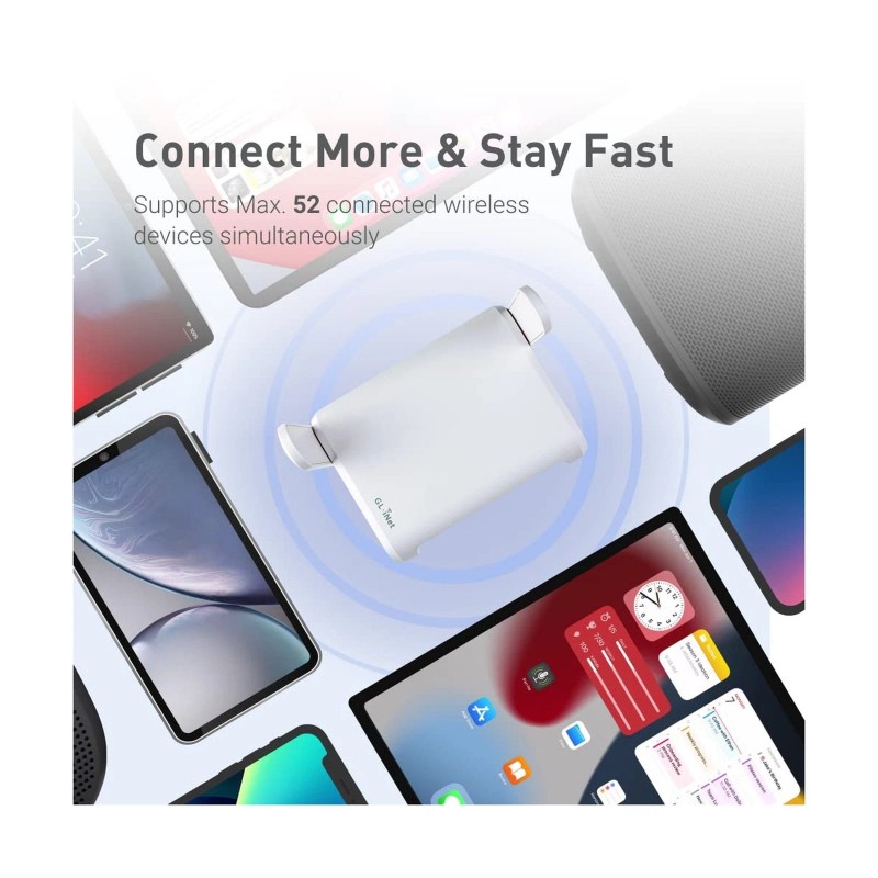 GL.iNet GL-SFT1200 (Opal) Secure Travel WiFi Router & GL.iNet GL-A1300