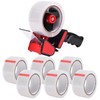 Zuvo Heavy Duty Tape Gun and Dispenser with 6 Clear
