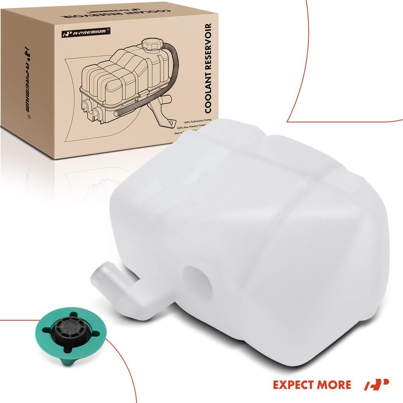 A-Premium Engine Coolant Overflow Recovery Reservoir Tank [with Cap] Compatible