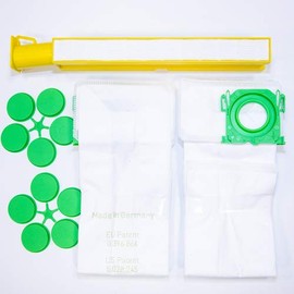 Genuine Windsor Karcher Sensor Vacuum Hepa Filter Kit, includes 1 hepa filter, 8 high efficiency filter dust bags and sealing caps for models S12, S15, S18, XP12, XP15, XP18, 8.628-485.0/5827WI