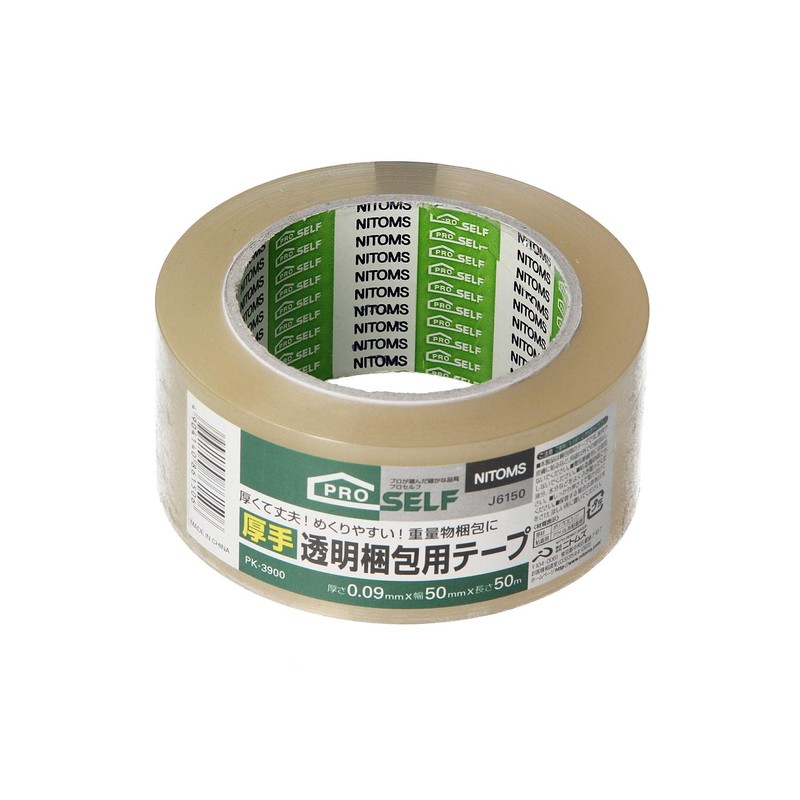 Nitoms PK3900 Thick Transparent Packaging Tape 2.0 inches (50 mm