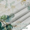 Sage Green Botanical Floral Curtains 100% Blackout Curtains 84Inch 2