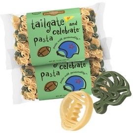 Pastabilities Fun Shaped Pasta for Kids - Tailgate Football Pasta - Football and Helmet Sport Theme, Non-GMO Natural Wheat Pasta, All-Natural, Kosher Certified, Made in the USA, (2 Pack,14 Oz)