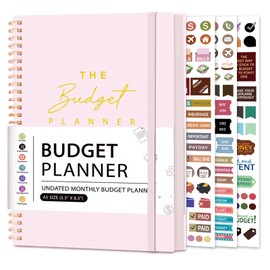 Budget Planner - Monthly Budget Book 2024 with Expense & Bill Tracker - Undated 12 Month Financial Planner/Account Book calendar organizer to Take Control of Your Money