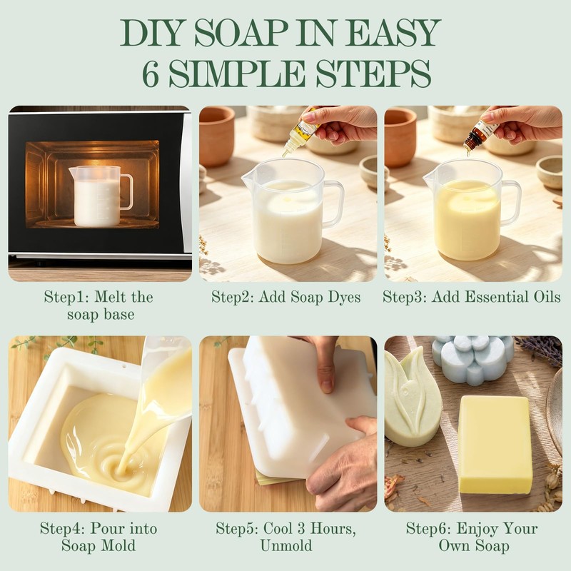 ZEROMX Soap Making Kit for Adults & Beginners Complete Soap