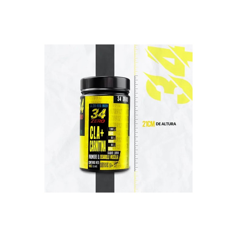 Cla Carnitina 34 Zero 1kg Varios Sabores 100servs