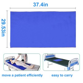 Slide Sheet, Slide Sheets for Moving Patients on Bed, Slide Sheets for Bed Mobility, for Patient Transfer Hospitals and Home Bed Care for Cars, Vehicles, Wheelchairs, Moving Elderly and Disabled(75*95