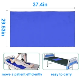 Slide Sheet, Slide Sheets for Moving Patients on Bed, Slide Sheets for Bed Mobility, for Patient Transfer Hospitals and Home Bed Care for Cars, Vehicles, Wheelchairs, Moving Elderly and Disabled(75*95