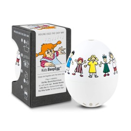 Kids BeepEgg – Egg Timer for Boiling Eggs – Musical Egg Cooker for Soft, Medium, Hard Boiled Eggs – Food Safe – Singing Floating Egg Timer – Egg Cooker for 3 Levels of Doneness - Brainstream