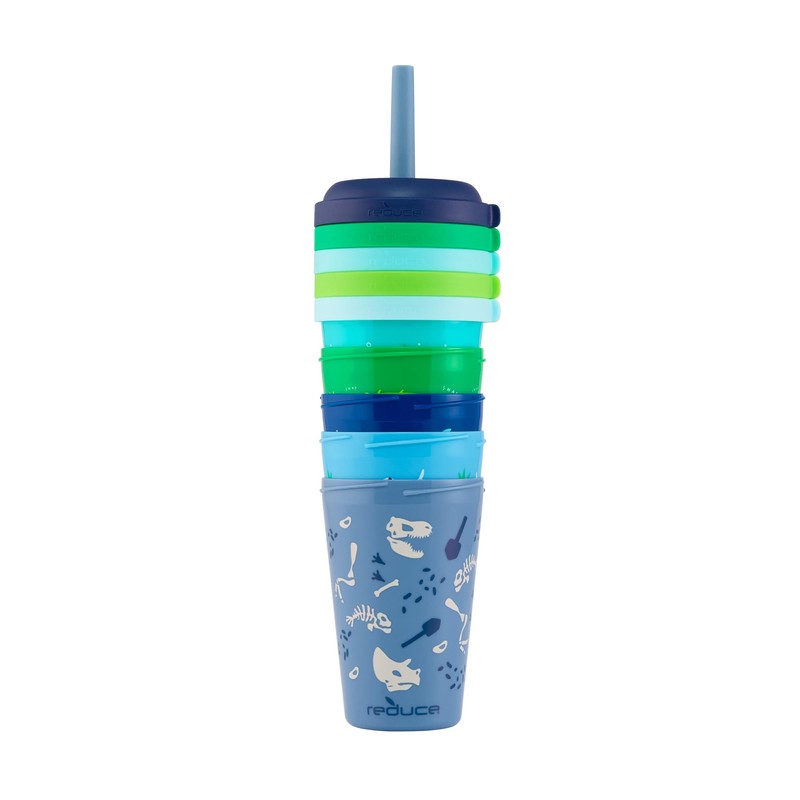 REDUCE GoGo's Kids Portable Tumbler Cups with Lids and Spill-Proof