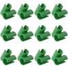 50pcs Garden Cross Buckle Clip for Plant Support & Connections
