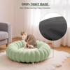 BUMUBI Fluffy Round Washable Flower Cat Couch Bed Cozy Donut