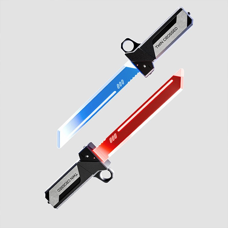 2-in-1 Transforming Light-Up Sword & Axe Toy – ABS Cosplay