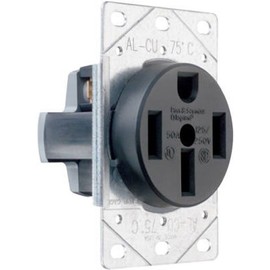 Legrand-Pass & Seymour 3894CC6 Flush Outlet 50-Amp 125-volt/250-volt Three Pole Four Wire