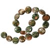 Unbranded Rhyolite 20mm Coin Beads 15.5" Str Rainforest Jasper Australia