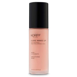 Korff Cure Make Up Base Smoothing, Primer Make Up with Hyaluronic Acid, Polished Leather, Minimises Imperfections Wrinkles, Soft Focus, 30 ml
