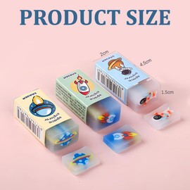 WOLMIK Eraser Set - 3 Pieces Cosmic Series Erasers, Cute Soft Erasers for School, Office Supplies, Students, Stationery, Sketches