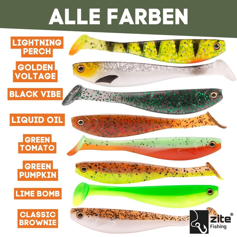Zite Fishing Inzite Pershad 8 cm - Gummiköder für Hecht-Angeln -