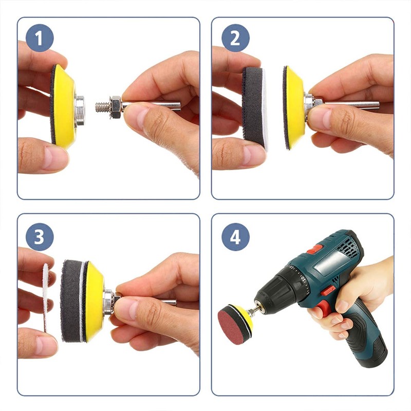 JTWEB Sanding Discs Pad Kit 2 Inch 50 mm Grit
