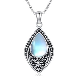 enjoylifecreative Celtic Knot Necklace for Women 925 Sterling Silver Infinity Sign Birthstone Pendant Chain Celtic Jewellery Gift for Women Girls, Sterling Silver, No Gemstone