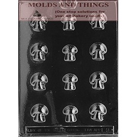 MUSHROOMS chocolate candy mold With Copywrited Candy Making Instruction