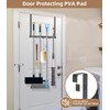 Broom Holder Over The Door-304 Stainless Steel Mop and Broom