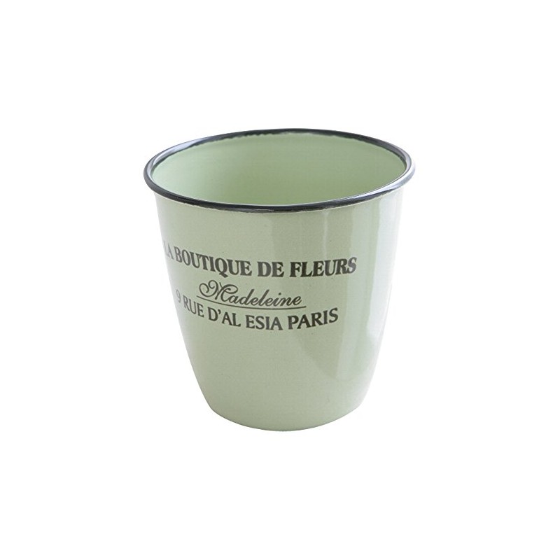 COVENT GARDEN Enamel Green Pot L LM-23