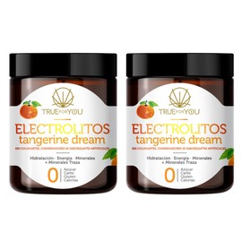 Electrolitos sin Azúcar, Hidratación en Polvo, Adicionado con Calcio, Zinc y Potasio. Keto, Paleo y Vegano, Sabor Frutos del Bosque, Limonada o Mandarina. Paquete con 2 o 3 Pzs. (Mandarina, 2Pack)