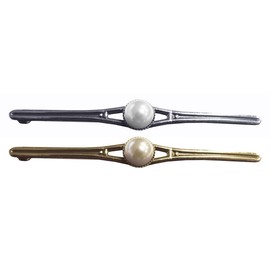 Equetech Pearl Stock Pin - Silver, One Size Uk