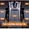 Qiwenr 2Pse Car Multifunctional Storage Box Car Seat Gap Organiser