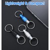 ValueBargain Quick Release Keyring, 3 Pcs Quick Disconnect Keychain, Detachable