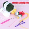 Eeghurt French Knitter 2 Pack, Wooden Knitting Dolly Set Spool