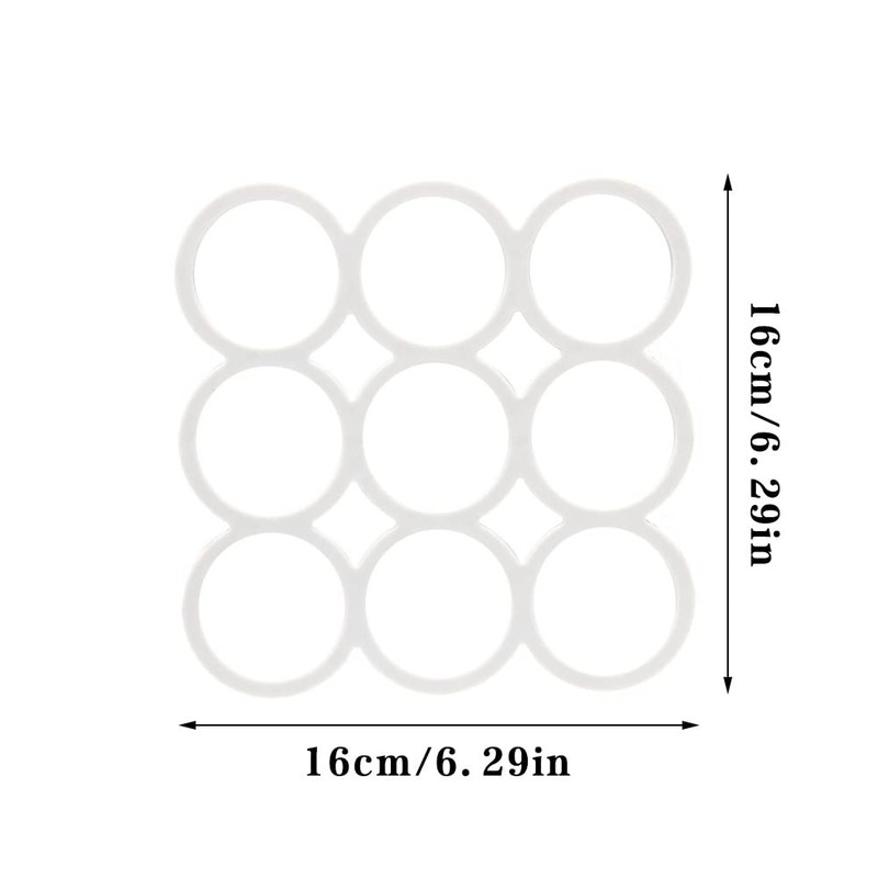 2 Pcs Trivet Heat Resistant Mat Non Slip Durable Flexible