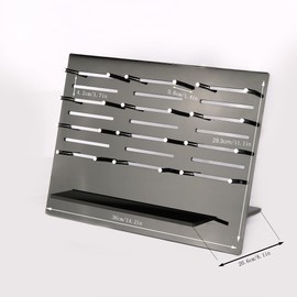 Knife Display Stand Knife Organizer Desktop Knife Block Set for 13 Knives(Not Included) Acrylic Storage Rack Tool Organizer for Displaying Daggers Pocket Knives Folding Knife Anime Knife