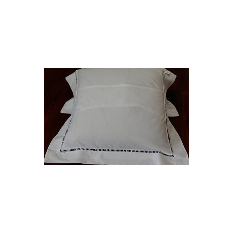 Aude Home Tablecloth White Cotton Hemstitch 85 x 85 cm