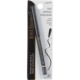 Black Radiance Retractable Eye Appeal Pencil, Sparkling Black, 0.008 Ounce