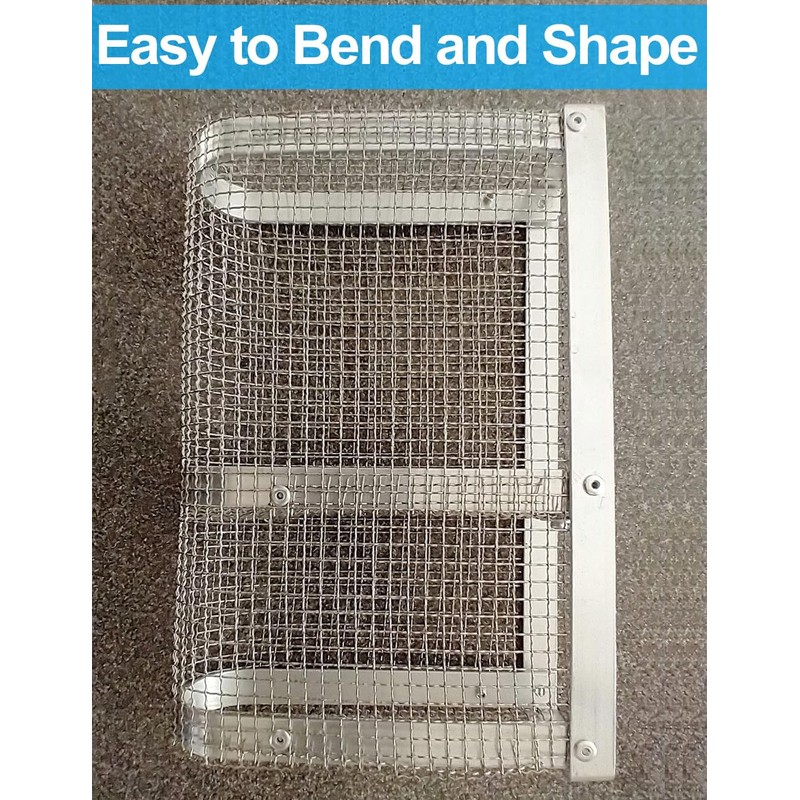 2Pack 5Mesh 10'' x 14'' Wire Mesh Screen, 304 Stainless