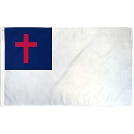 APFoo Christian Flag Religious Church Banner Jesus Cross Bible Pennant 3x5 Outdoor New