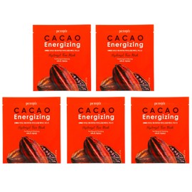 Petitfee Cacao Energizing Hydrogel Beauty Face Mask, 5 Pack, 1.12 oz (32 g)