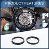 INFINAUTO Hub Centering Rings 66.5mm ID 73.1mm OD Car Wheel