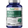 NusaPure Mullein Leaf Capsules 10:1 Extract, 500 mg Equivalent to