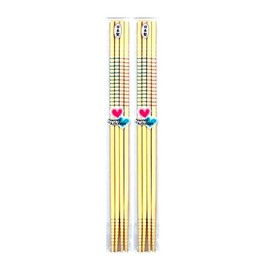 S-BASHI-2 Made in Japan Natural Bamboo Chopsticks with Anti-Slip 4 Pairs