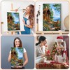 DOMROM Paint by Numbers Kit for Adults Beginner with Wooden