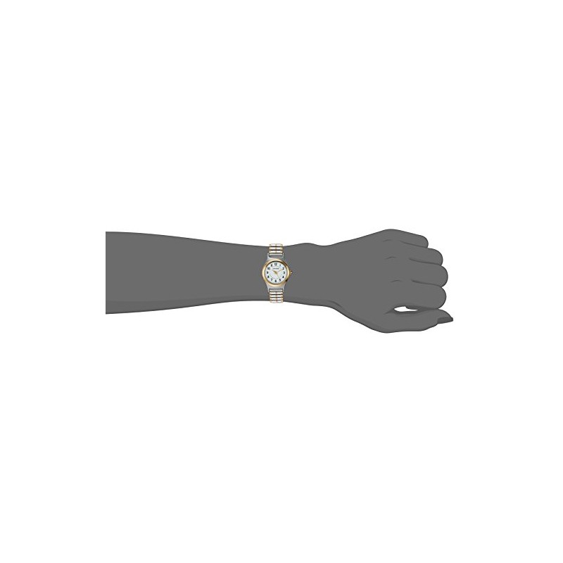 Armitron Women's 75/5420WTTT Easy To Read Dial Two-Tone Expansion Band