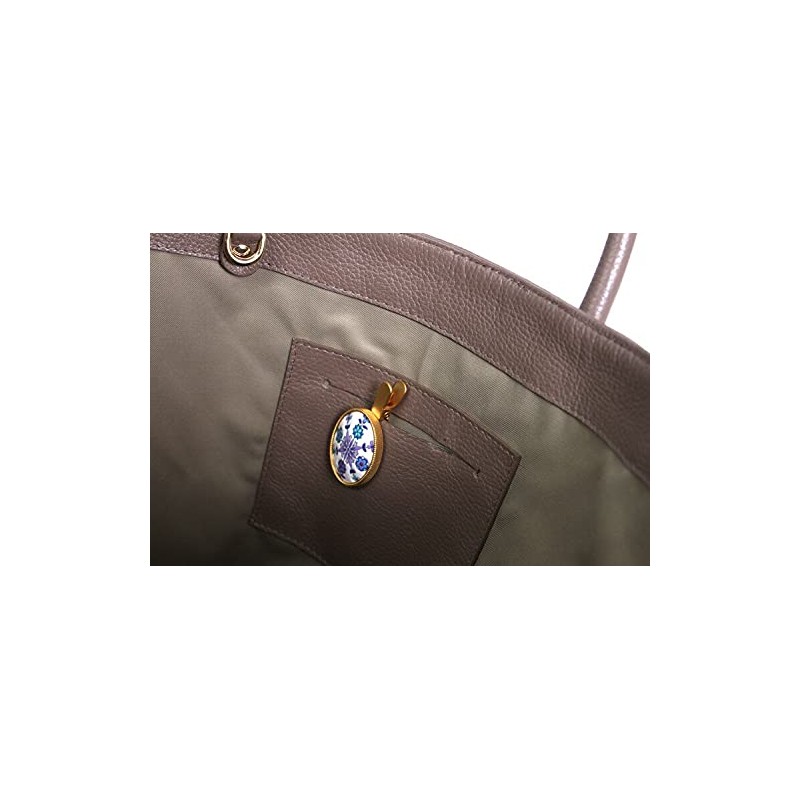 [Asakusa Bunko] Yuzen Dyed Key Clip Hanabishi Hanabishi Pattern Key