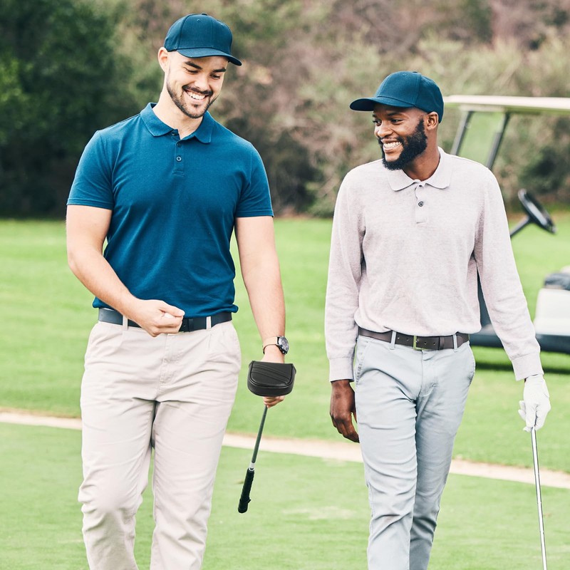 Golf Square Big Mallet Putter Head Cover Magnetic Closure Heel-shaft