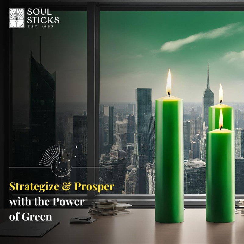 SOUL STICKS Prosperity Magic Spell Chime Taper Candles 20 Pack