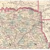 1876 County Map of Texas by S.A. Mitchell